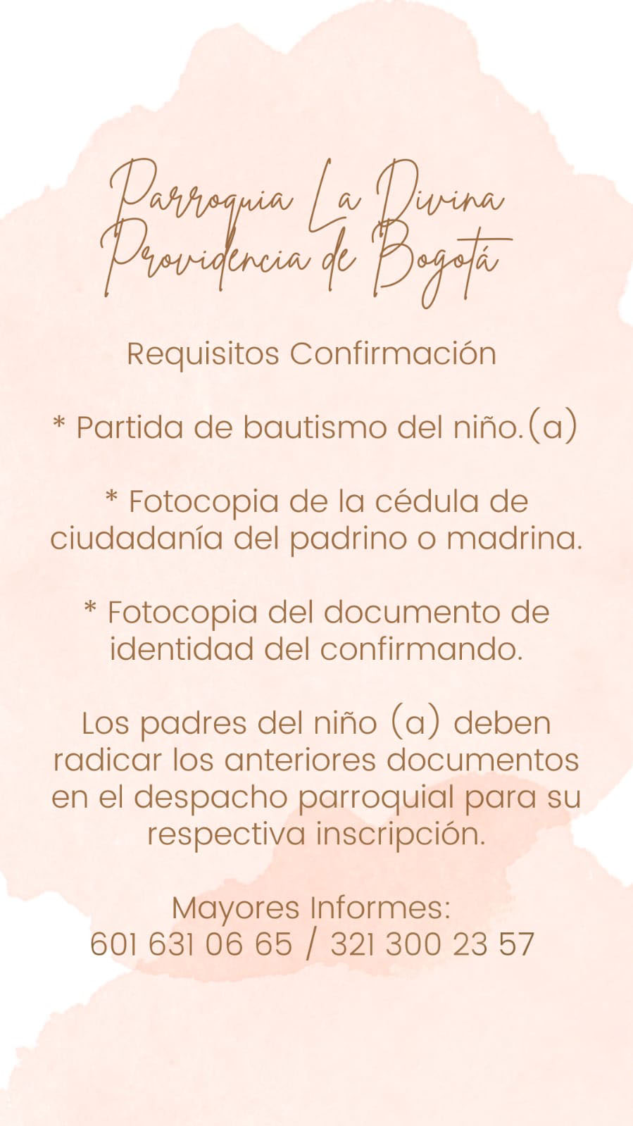 confirmación