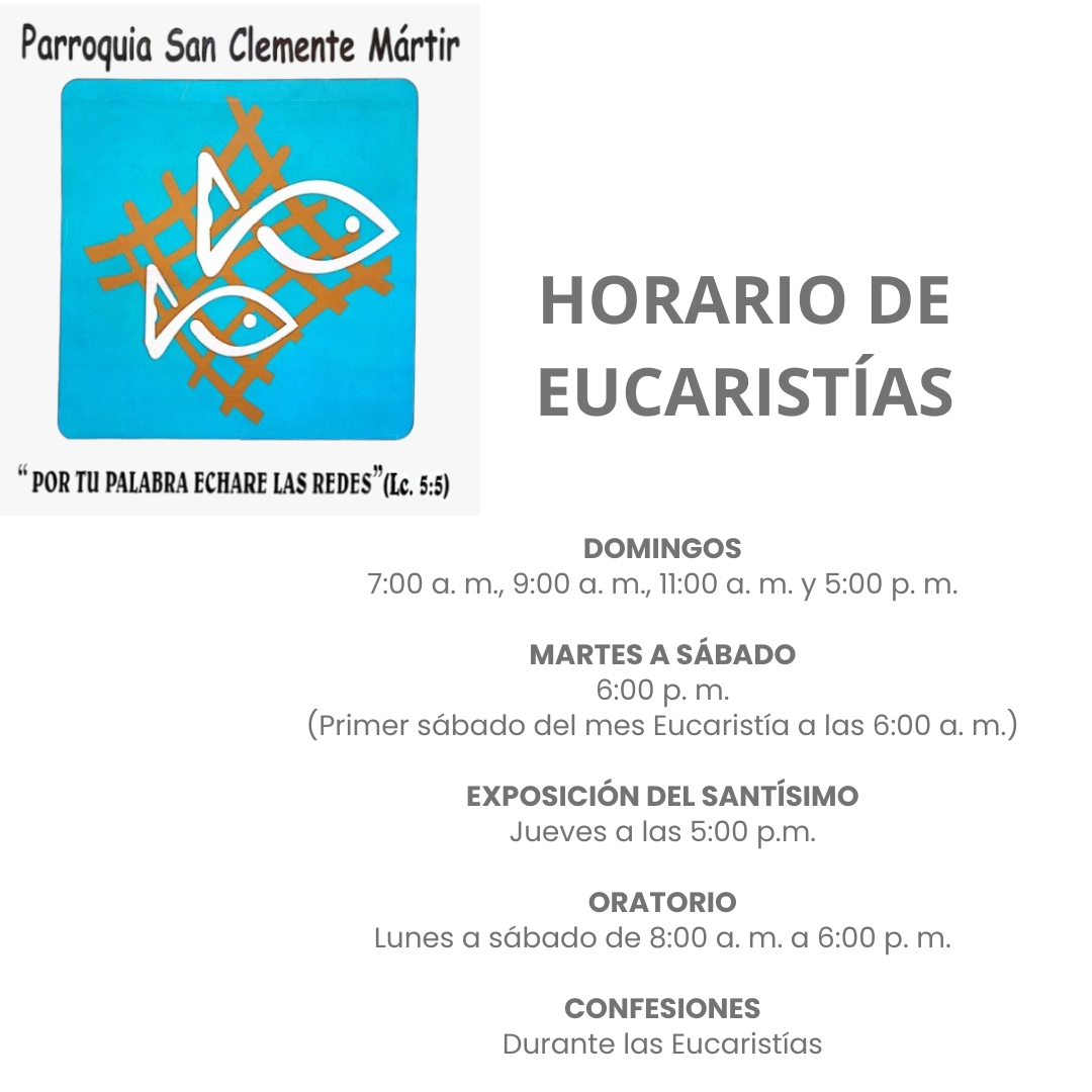 Horarios Eucaristías