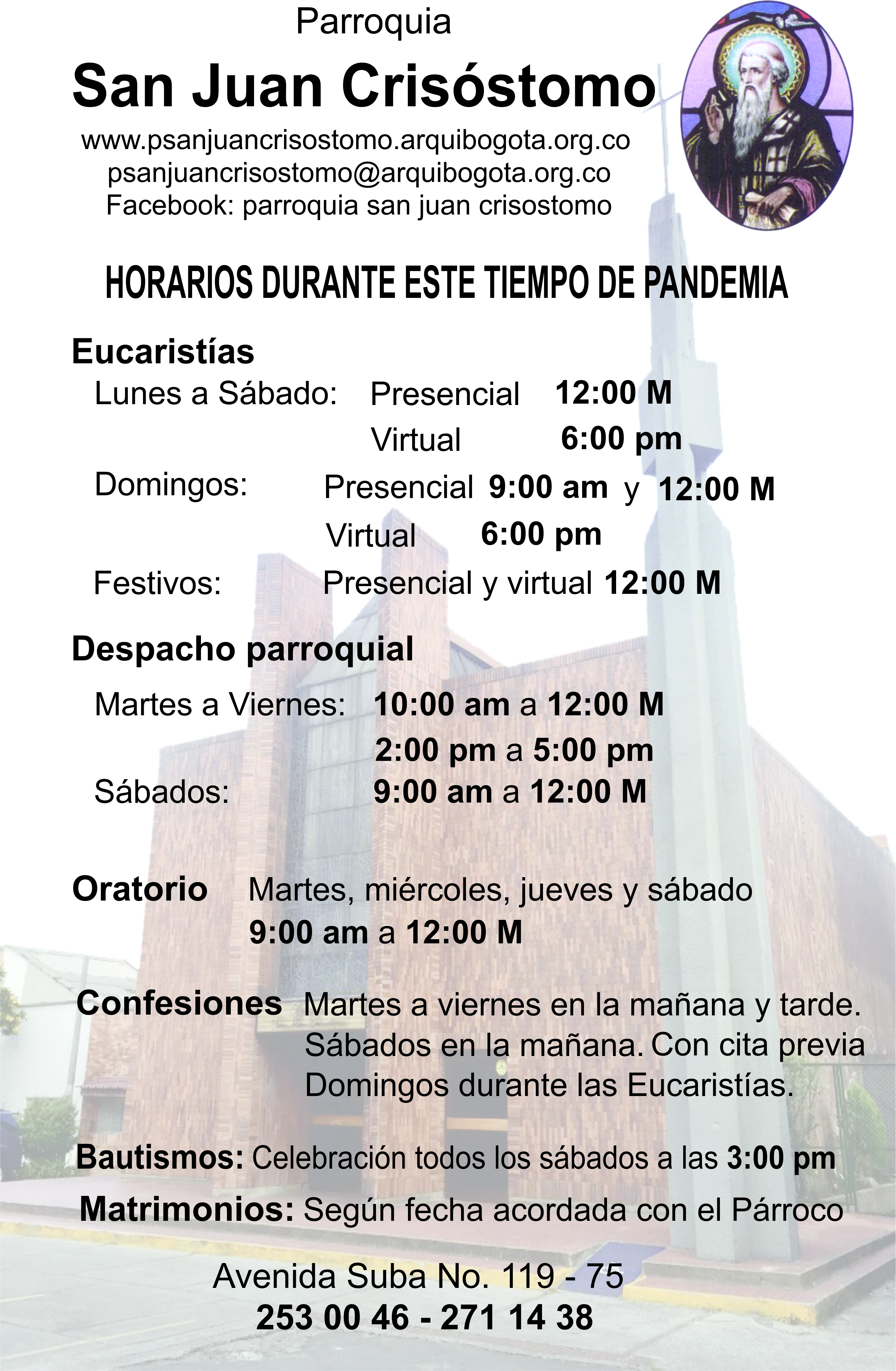 Horarios