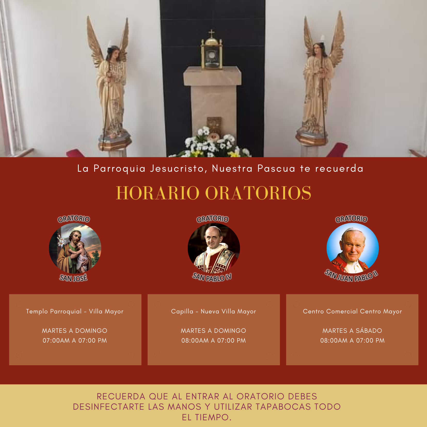 Horario Oratorios