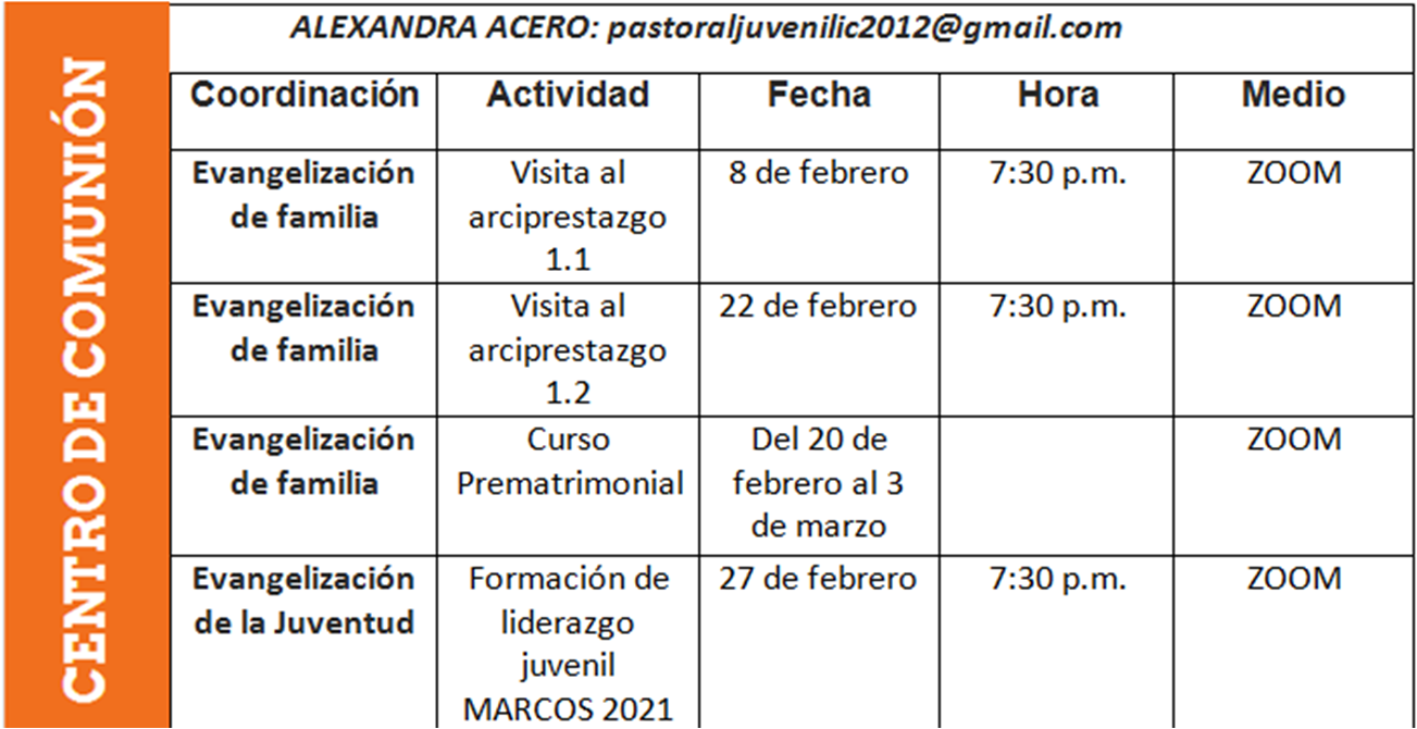 comunion febrero
