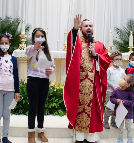 niños bendiciendo